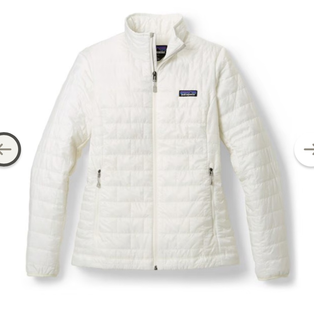 Patagonia Women’s White Quilted Jacket XS